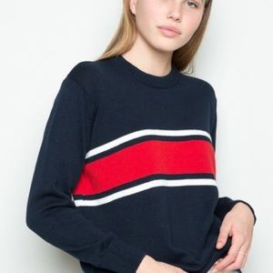 BRANDY MELVILLE JAYDEN STRIPE SWEATER